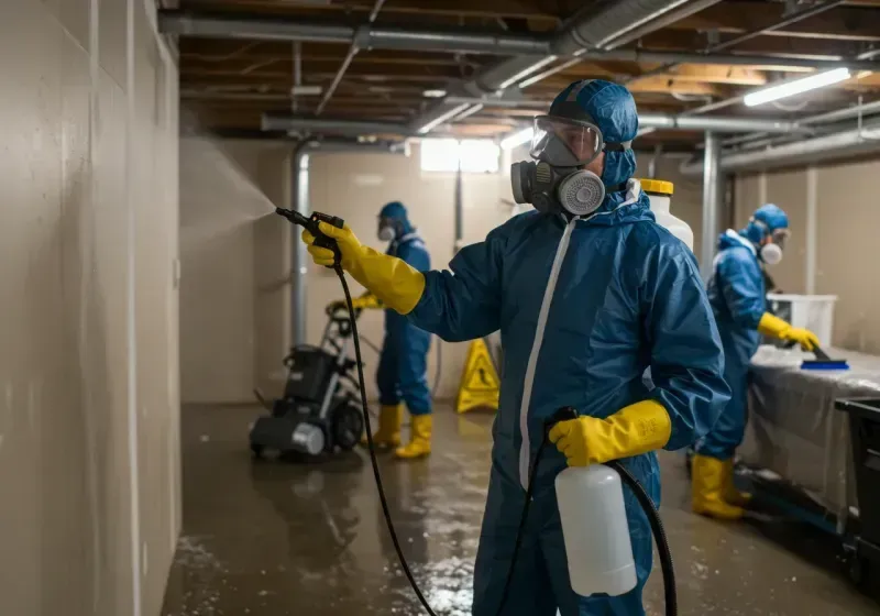 Basement Sanitization and Antimicrobial Treatment process in Smoke Rise, AL