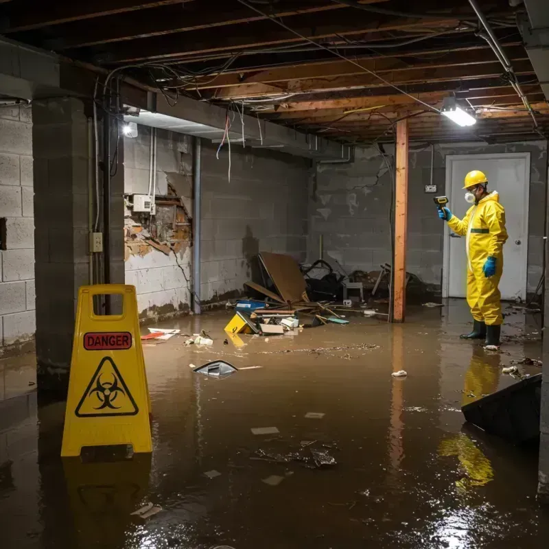 Flooded Basement Electrical Hazard in Smoke Rise, AL Property